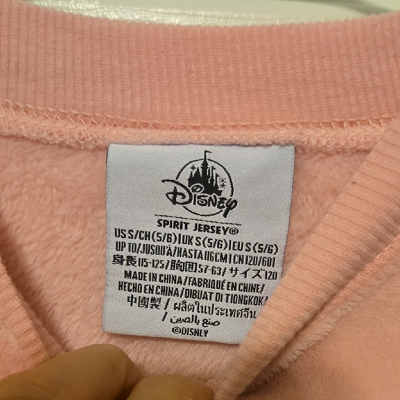 Disney Pink Fuzzy Kids Sweatshirt - Picture 4 of 6